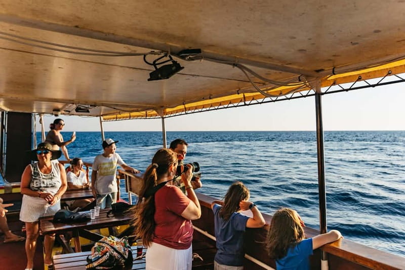 3hours Dolphin Sunset watching with unlimited drinks +dinner - Timing and what to wear for a sea-breeze sunset