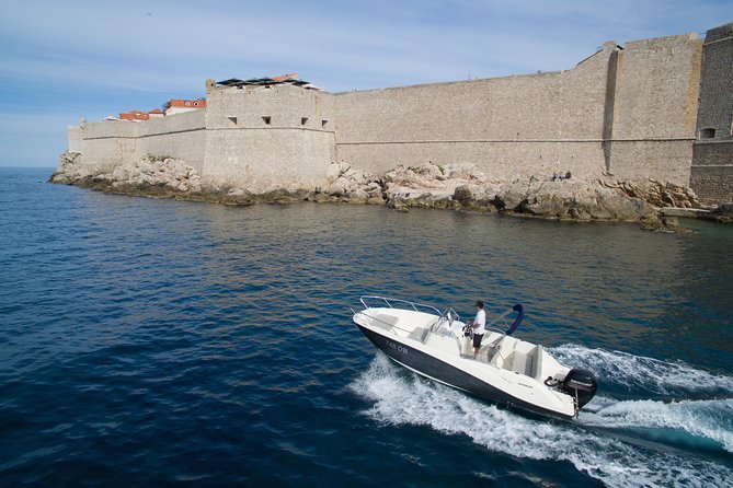 4h trip from Dubrovnik to the Elafiti islands with Quicksilver 675 boat - Snorkel kit, swimming breaks, and the drinks that keep it fun