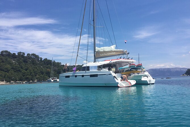 Adventure Sailing 4 Night Dubrovnik Cruise on the Huck Finn Cat - Day 4 on Peljesac and Ston: salt walls, oysters, and wine views from the water