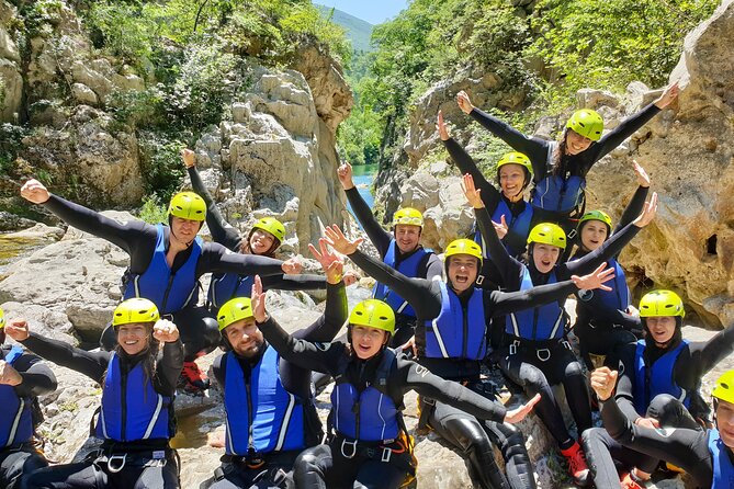 Basic Canyoning on Cetina River from Split or Zadvarje - Velika Gubavica: the 50-meter waterfall stop that anchors the day
