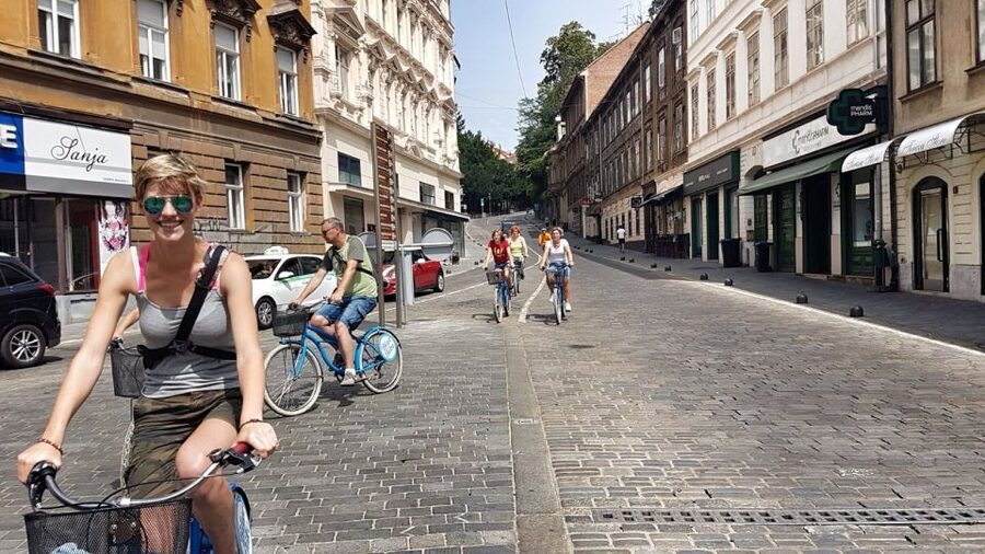 Best of Zagreb: 4-Hour Cycling Tour - The noon big bang, Bloody Bridge, and Stone Gate stories