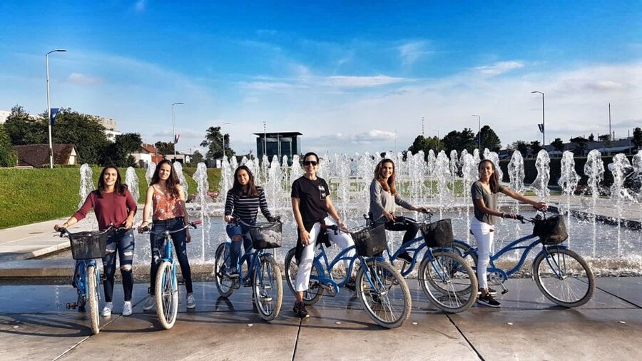 Best of Zagreb: 4-Hour Cycling Tour - Lower Town: the theater, government buildings, and classic Zagreb angles