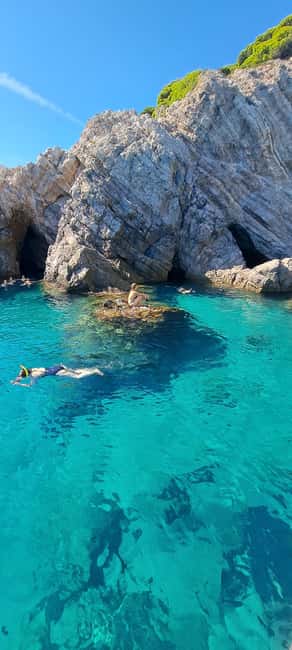 Blue Cave-Green caves-Lopud Sandy beach - tour with drink - Drinks, the guide, and how the day stays friendly