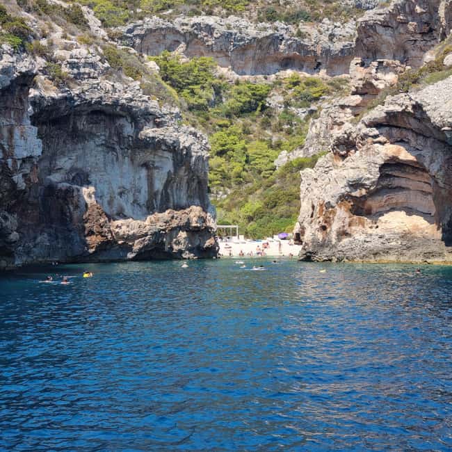 Blue Cave & Island Treasures: Komiža & 5 Gems Boat Tour - Budikovac Blue Lagoon: the water stop where snorkeling equipment earns its keep