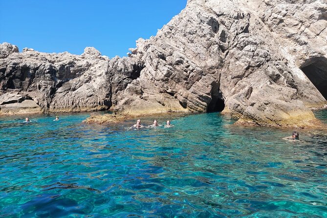 Blue cave tour - 4 caves and sandy beach - Snorkeling gear, water time, and what to bring