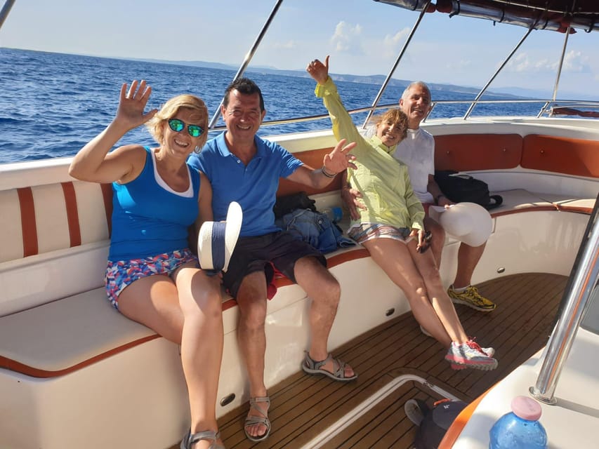 Blue Lagoon- Half day tour with comfortable speed boat - Ciovo Island bays, swimming breaks, and the seasonal bar reality