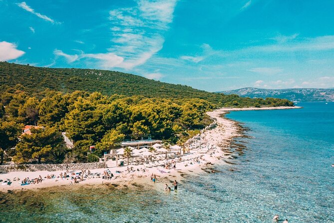 Blue Lagoon & Šolta Island from Trogir LUNCH & DRINKS INCLUDED - Blue Lagoon time: 3 hours of swim, snorkel, and pine-shaded lunch