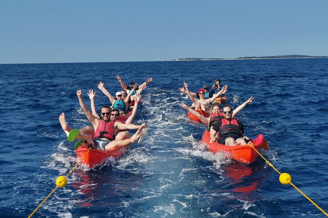 BOAT & KAYAK! Sea Adventure - Snorkeling & Cliff Jumps - The kayak portion: bays, caves, and real workout time