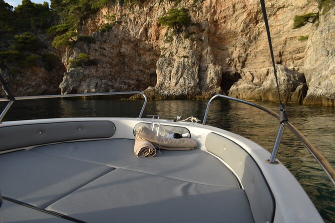 Boat rental in Dubrovnik Croatia. Cruise around Dubrovnik coast and islands - Cruising past Dubrovnik’s Old Town walls and lighthouses
