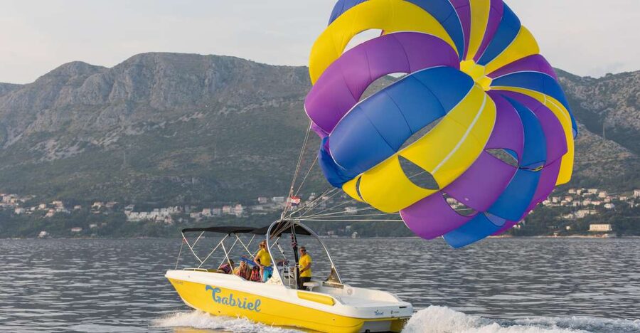 Cavtat: Parasailing - The views over Cavtat and Dalmatia, plus what to notice