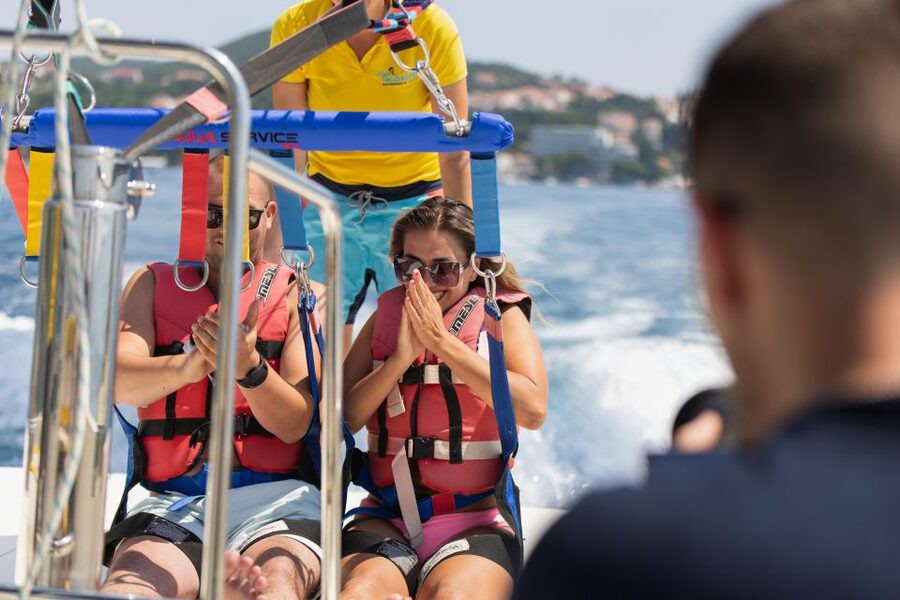 Cavtat: Parasailing - Meeting at Gabriel Watersports Cavtat, and how the session flows