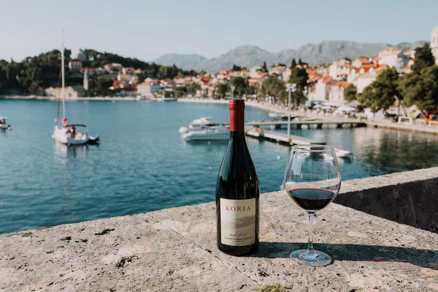 Cavtat Wine Experience: Tasting at Wine Bar Banac - The four-wine lineup: Kutjevo and Bric in one sitting