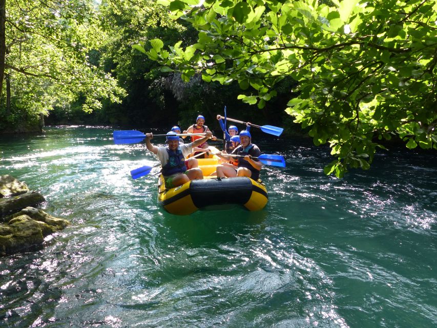 Cetina River: Rafting and Cliff Jumping Tour - Small beach finish: change clothes, drink, and reset