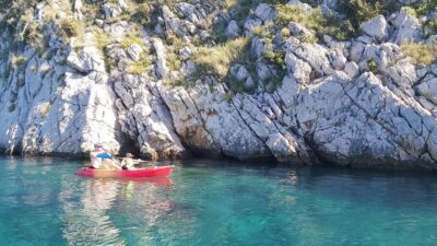 Crikvenica: Coastline Guided Kayak Tour with Viewpoint Hike