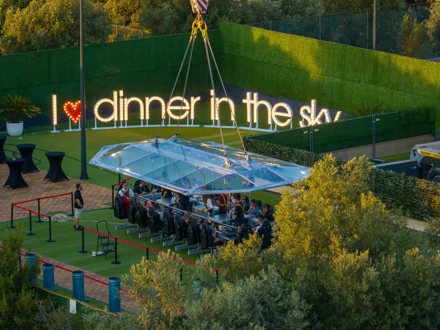 Dinner in the Sky Dubrovnik - Choosing your menu: 3-course lunch or dinner, or the 4-region tasting