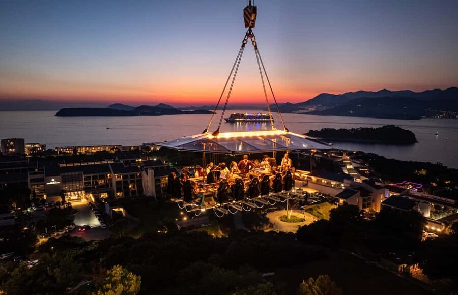 Dinner in the Sky Dubrovnik - Meeting at Valamar Lacroma Dubrovnik: where the sky starts