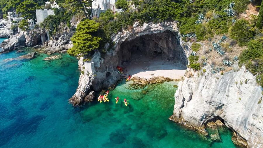 Dubrovnik: 3-Hour Morning or 2-Hour Afternoon Sea Kayaking - Betina Cave: the swim and snorkeling break that breaks up the paddling