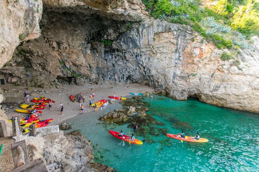 Dubrovnik: Afternoon Kayaking and Snorkeling Tour - Dubrovnik City Walls from the Water, not the Usual View