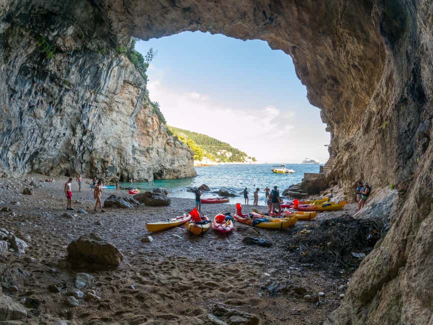 Dubrovnik: Afternoon Kayaking and Snorkeling Tour - Betina Cave Beach: Swimming and Snorkelling with Provided Gear