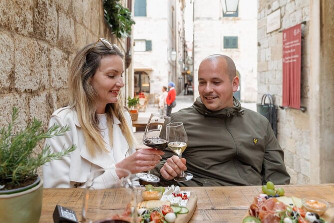 Dubrovnik by Night, History, Wine & Bites - Wine Bar Škar: prosciutto, cheese, olives, and olive oil