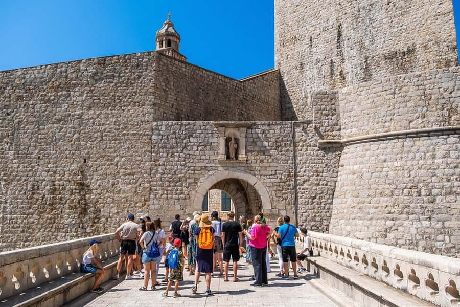 Dubrovnik: City Walls, Old Town Walking Tour & Adriatic View - From Nautika to Pile Gate, getting your bearings fast