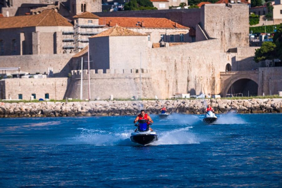 Dubrovnik: Jet Ski Tour - The Dubrovnik Coastline Route: From Kolocep to Banje and Lokrum