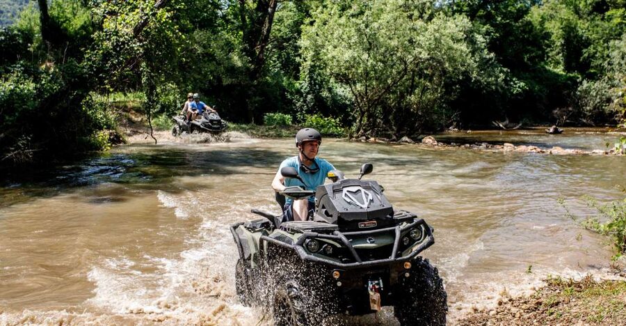 Dubrovnik: Kojan Koral ATV Quad Safari with transport - Kojan Koral and the safety briefing: get your body ready