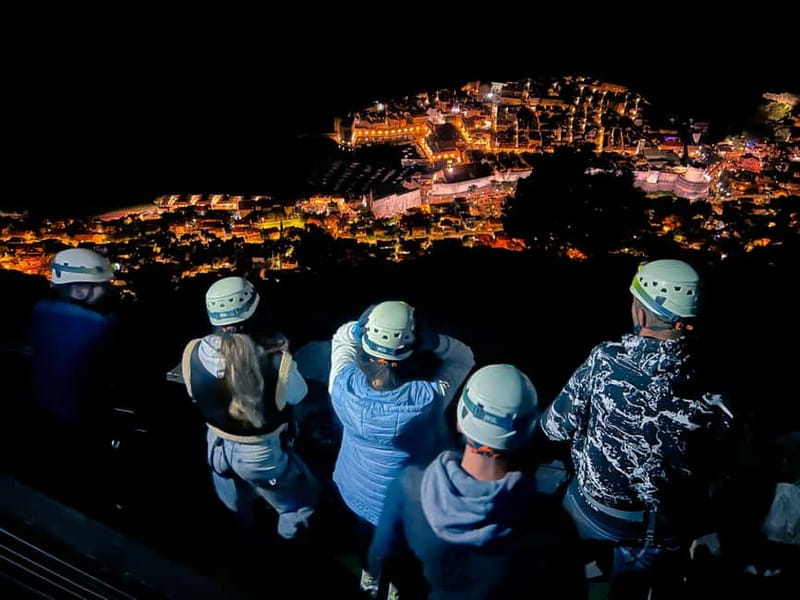 Dubrovnik Night Zipline Experience - Srđ Hill at night: the part that sets your pulse