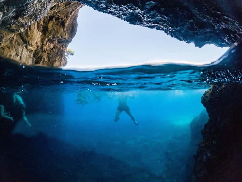 Dubrovnik or Cavtat: Blue Cave & Elaphiti Islands Boat Tour - Koločep’s Blue Cave: the glowing swim-and-snorkel moment