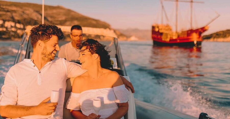 Dubrovnik: Private Boat Cruise at Sunset with Champagne - Lazarettos and the shock of quarantine history at sea