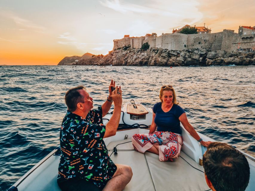 Dubrovnik: Private Boat Cruise at Sunset with Champagne - The sunset setup: champagne, blankets, snacks, and a calmer pace