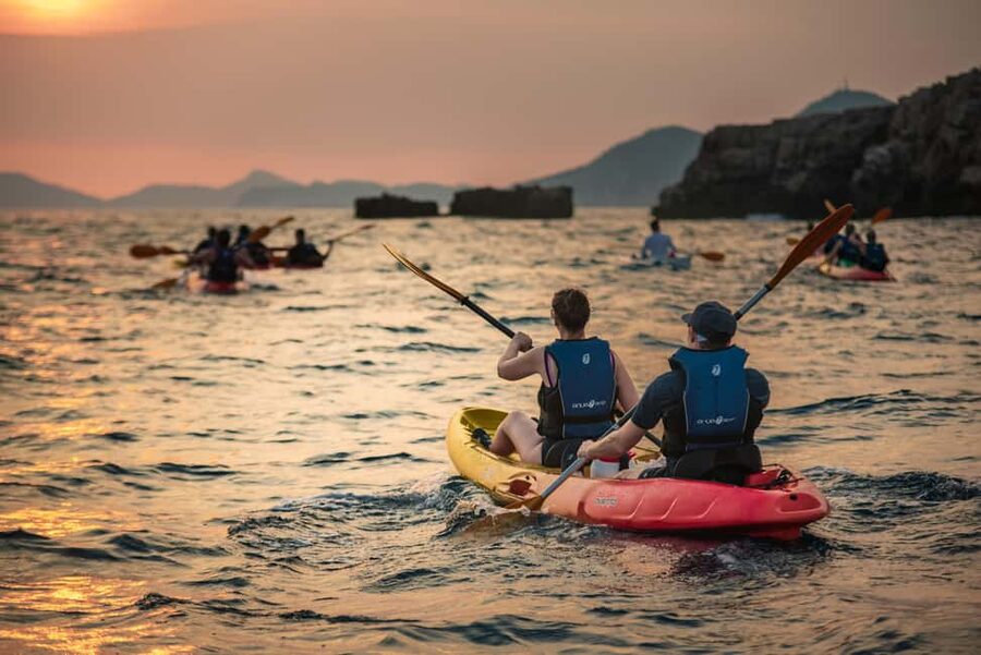 Dubrovnik: Sunset Kayaking and Snorkeling Tour - Old Port kayaking and first views of Dubrovnik from the sea