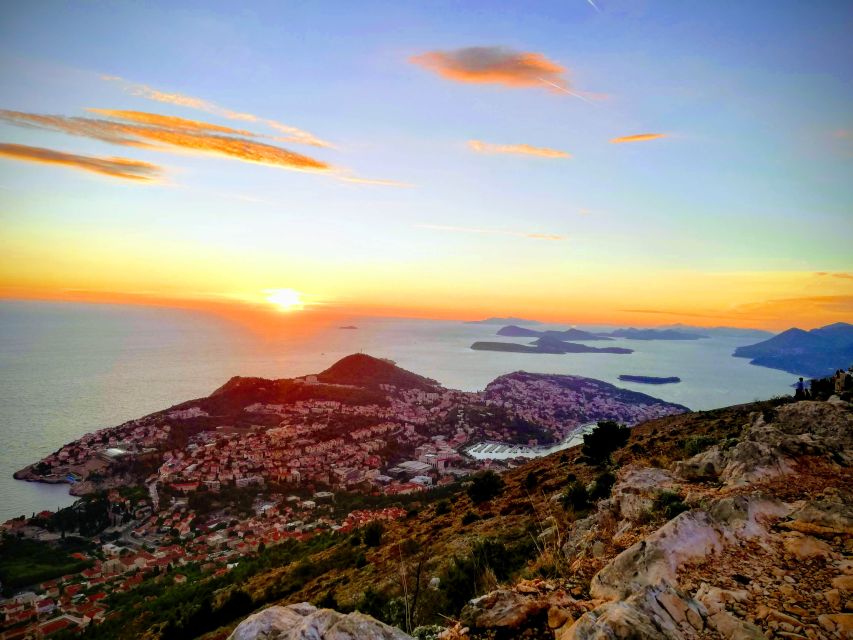 Dubrovnik: Sunset Panorama Tour with Glass of Wine - The big build-up to Mt Srđ: Fort Imperial and 360-degree light