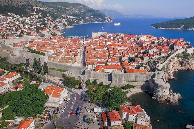 Early Bird Dubrovnik History Tour – 7:30 Start - Stop 2 near Lovrjenac Fortress and Pile Gate: Fortifications and harbor views
