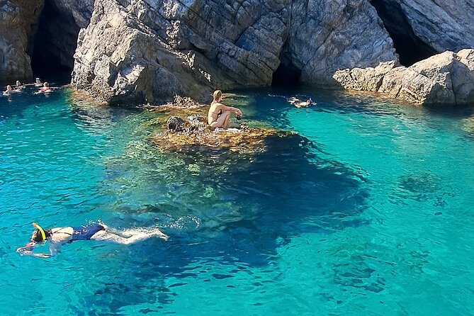 Elafiti Islands Private Luxury 4-Hour Speedboat Tour - Stop 1: Kolocep’s Blue Cave, then Green caves, then Sunj beach on Lopud
