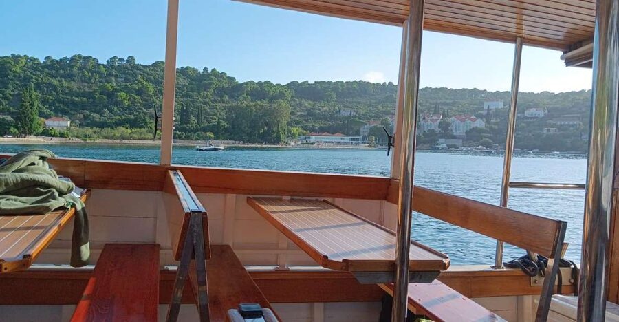 Elaphite Islands Cruise with Local Gastronomy at Captain's H - Blue Cave on Kolocep Island: snorkeling, swimming, jumping