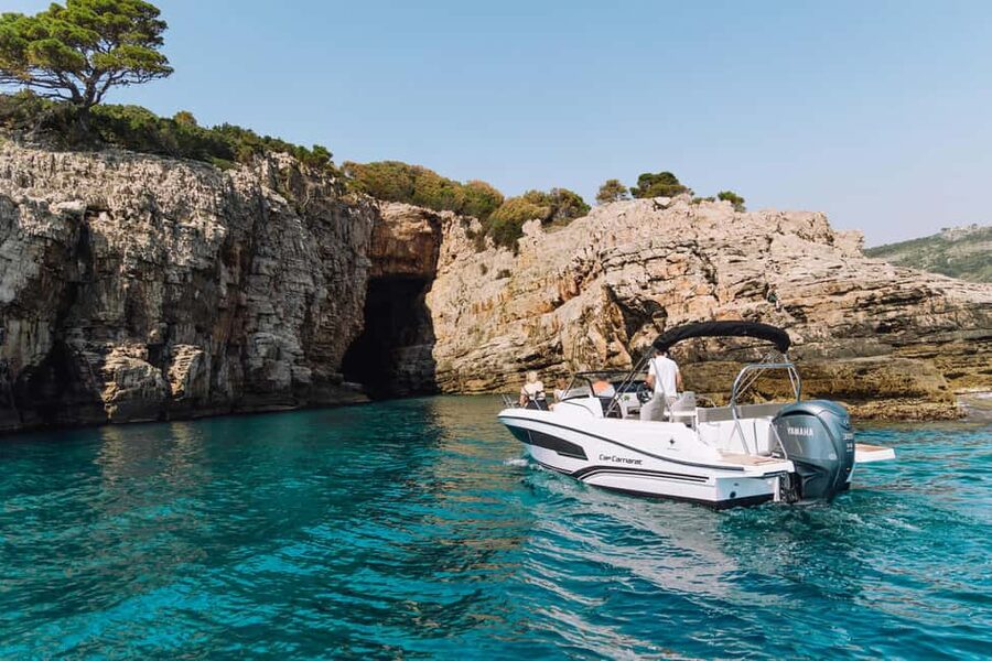 Elaphite Islands: Private boat tour (Cap Camarat 7.5wa) - Lopud: Šunj sandy beach plus town-walk time