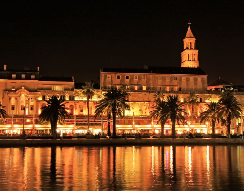 Evening Group Walking Tour - Split Old City Diocletian's Pal - Peristyle Square: the palace’s main stage in night air