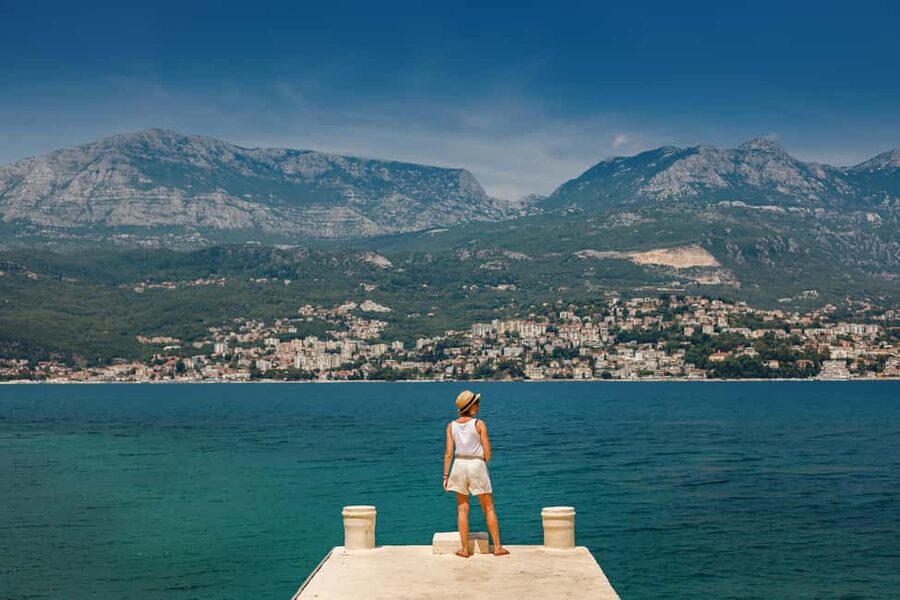 From Budva/Kotor: Boat Trip to Blue Cave, Kotor and More - From Budva beaches to Zanjice, then the Blue Cave window
