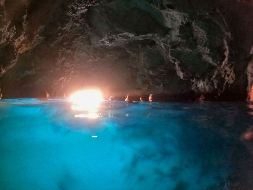 From Dubrovnik/Cavtat: Blue Cave, Sunj Beach Speed Boat Tour - Three Green Caves: easier swims plus one brave option