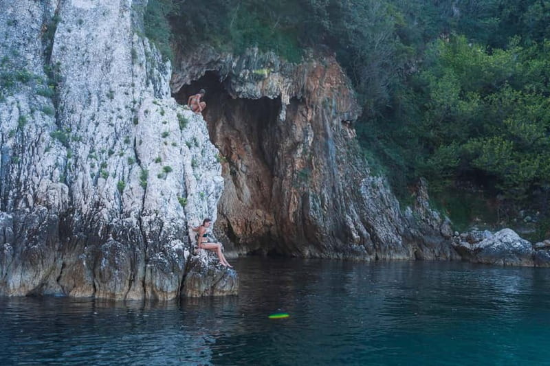 From Lovran/Opatija: Boat Tour to a Little Blue Cave - Peć Beach Beneath Brseč Cliffs, Second Chance to Swim