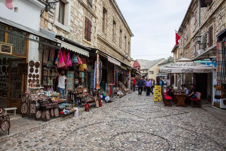 From Makarska : Mostar and Kravica Waterfalls Day Trip - The Old Bazaar (Bazar Kujundžiluk): where souvenirs feel real