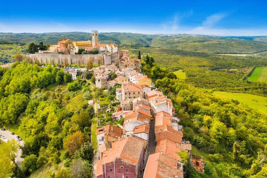 From Rovinj: Istria Day Tour to Poreč, Grožnjan & Motovun - Poreč’s UNESCO stop: walking the old town, then the Euphrasian Basilica