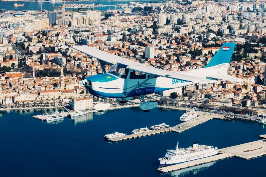 From Sinj: Panoramic Flight over Split - Quick hits before you head to the airport