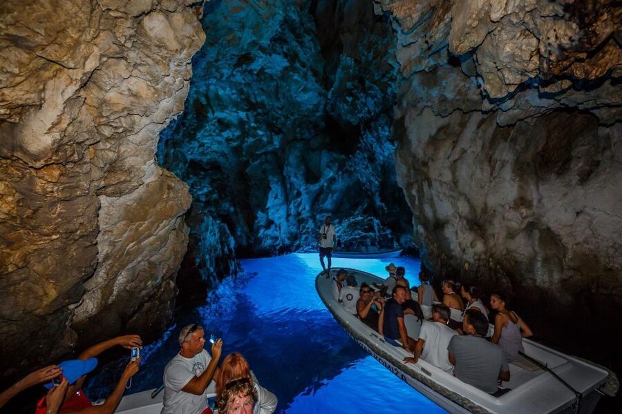 From Split: Blue Cave, Hvar, Mamma Mia, 5 Islands boat Tour - The return speedboat ride: fun, wind, and sea-sickness reality