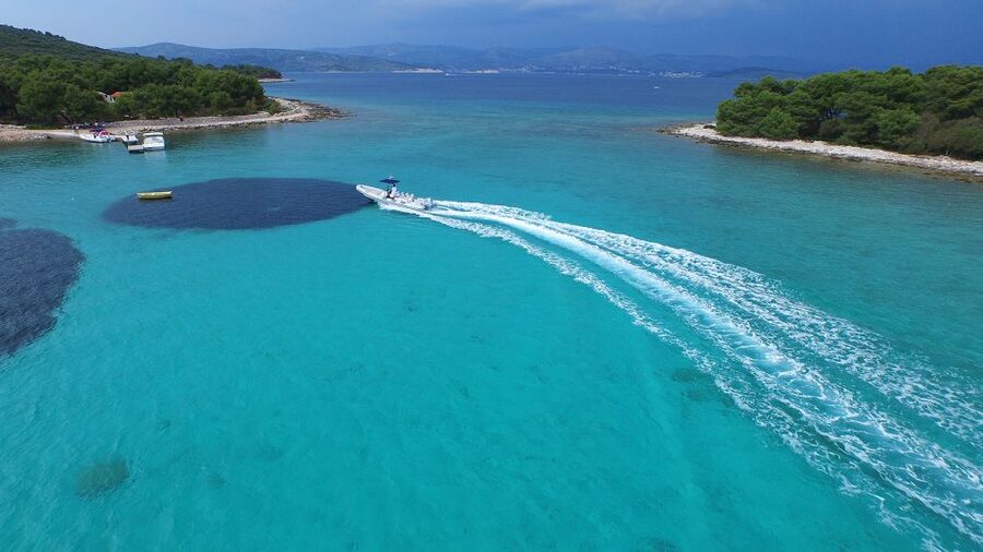 From Split: Blue Lagoon and Trogir Half-Day Speedboat Tour - From Split to Blue Lagoon fast: why speedboat works here