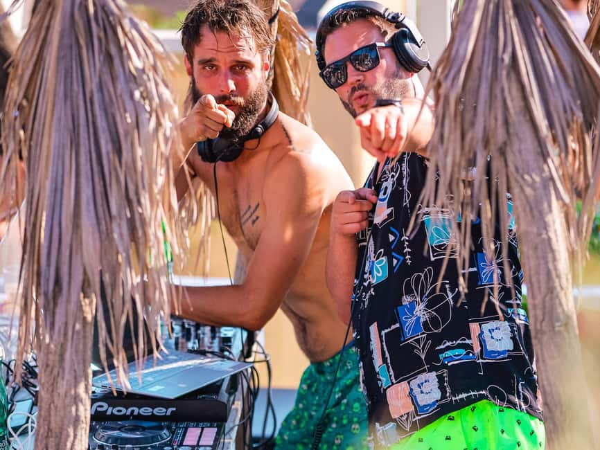 From Split: Brač Island Beach Bar and Pool Party - DJs, live performers, and the sound of a festival day