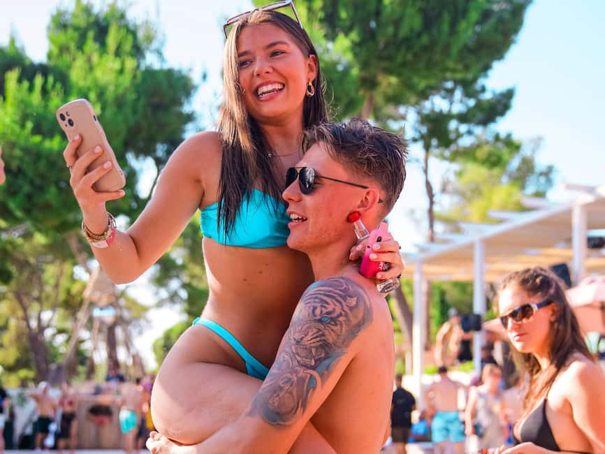 From Split: Brač Island Beach Bar and Pool Party - Swim breaks in crystal-clear Adriatic water
