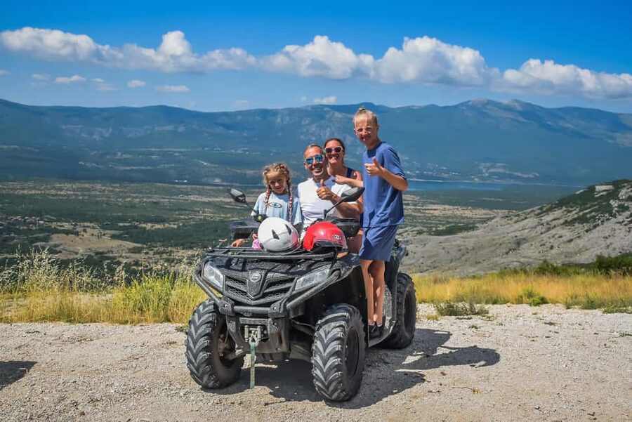 From Split: Cetina Family Quad Tour with Picnic - Automatic CF Moto 450L and the safety briefing that actually helps