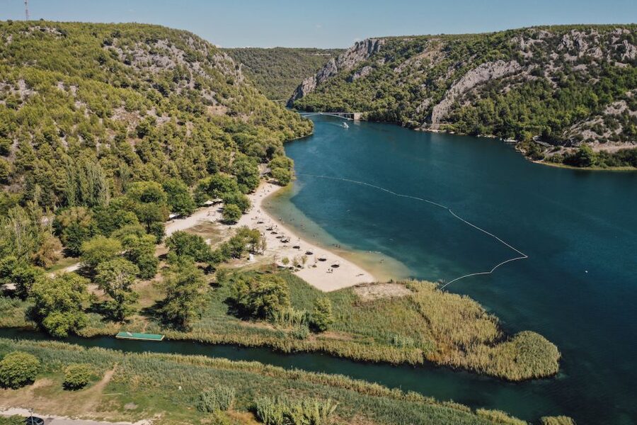 From Split: Krka Waterfalls Tour with Boat Cruise & Swimming - Skradin town core and the fortress views